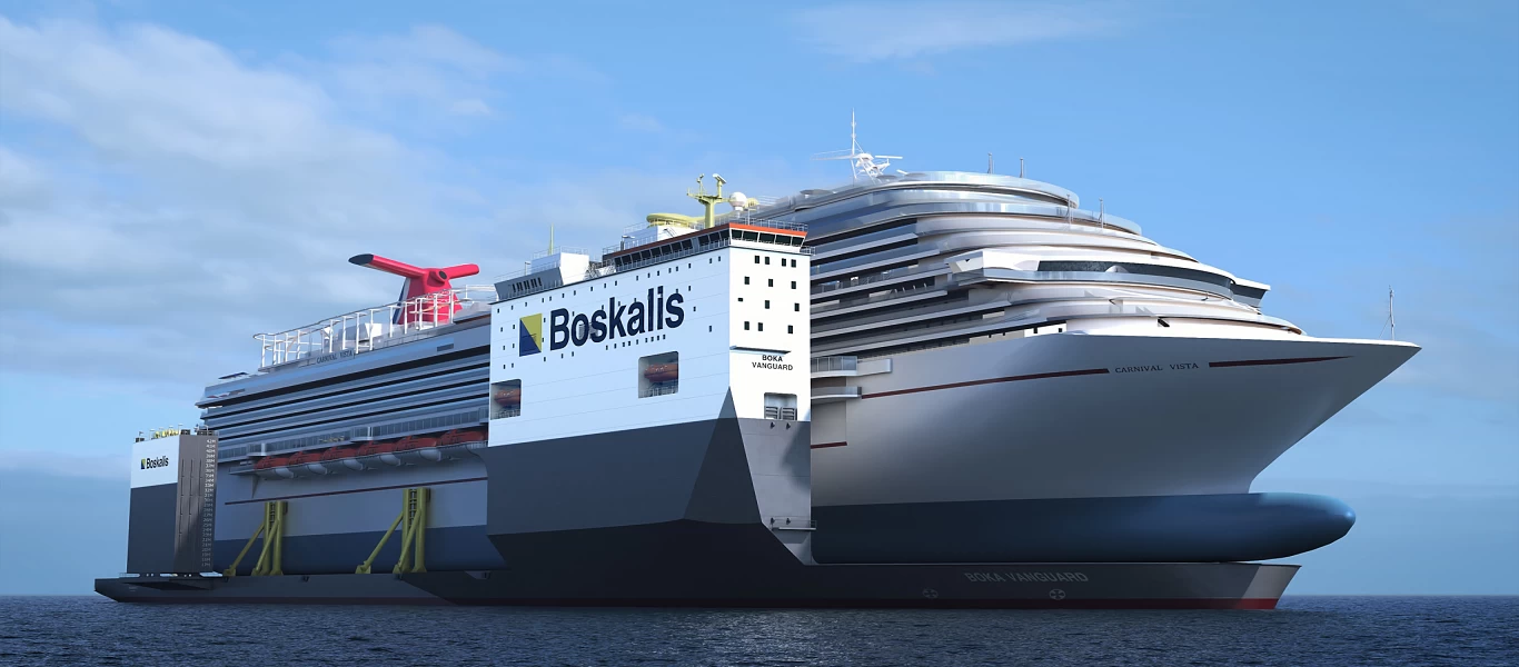 Boka Vanguard: Το γιγάντιο πλοίο μπορεί να μεταφέρει... κρουαζιερόπλοια! (φώτο)